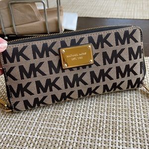 MK black monogram wallet